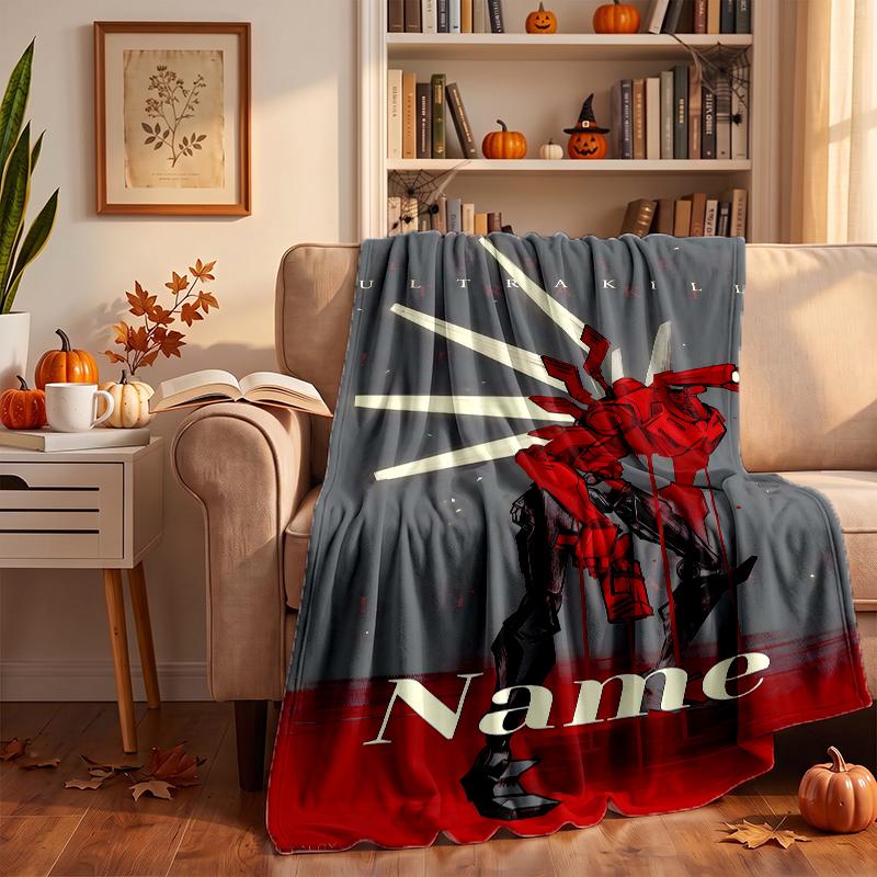 Ultrakill Custom Flannel Blankets Soft Warm Cozy Throws for Home Decor Holiday Gifts