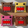 Cute Funny Cartoon Meme D-Domo Kun Pink Brown Comfortable Soft Pillow Case For Sofa Living Room Home Decor Protective Covers