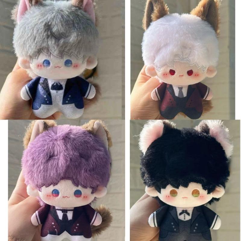 Love and DeepspacePlush Doll Keychain Wolf Ear Hair Cute Soft Stuffed Toy Bag Charm Pendant for Backpack