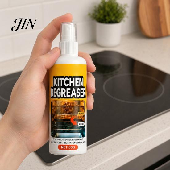 Środek do czyszczenia kuchenki gazowej i grillowania, Silny odtłuszczacz do kuchni, Skuteczny spray odtłuszczający usuwa plamy, do rusztów grillowych