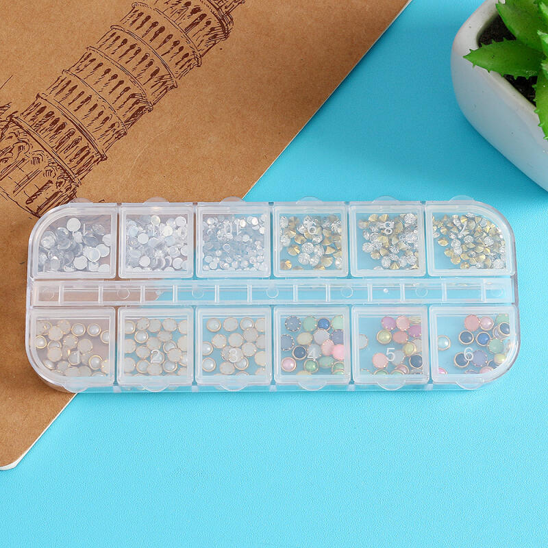 

Special Nail Parts 12-piece Set / Self-Nail Nail Stone