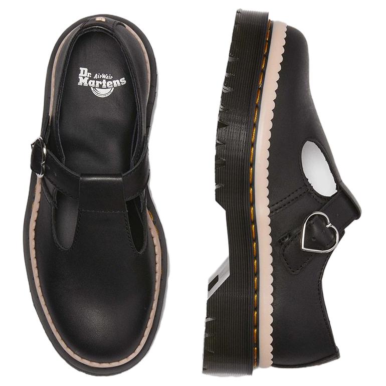 Dr. Martens 1460 Polley Bex Leather Comfortable Simple Casual Shoes Women Shoes Black Pink 40596001