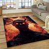 Gothic Horror Monsters Demon Ghost Carpet Rug for Bedroom Living Room Home Sofa Decoration,Children Game Large Decor Floor Mat