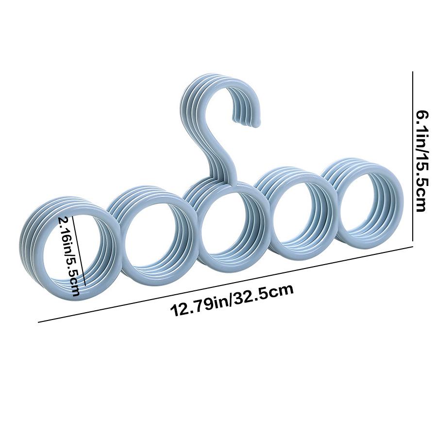 Scarf Hanger and Belt Storage Rack Used for Neckties Belts Scarves Space Saving Multi-purpose Storage Rack Clothing Organizer