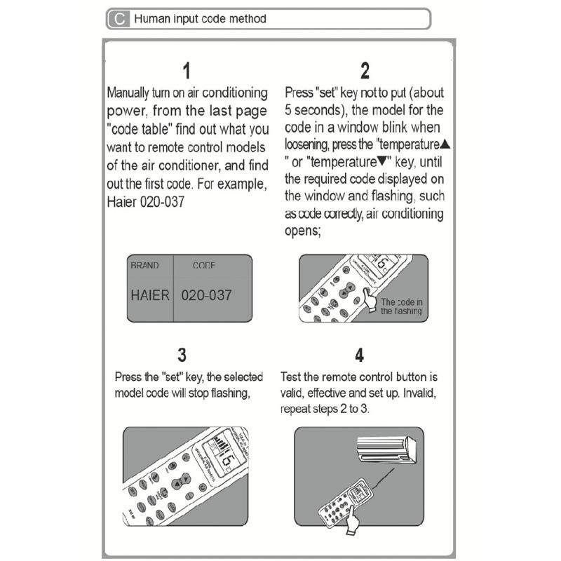 1000 in 1 Universal Wireless Remote Control K-1028E AC Digital LCD Remote Control White Remote Control