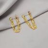 Punk metal Long Chain Earrings For Women Tassel Jewelry Simple Metal Stud Earring Boucle DOreille