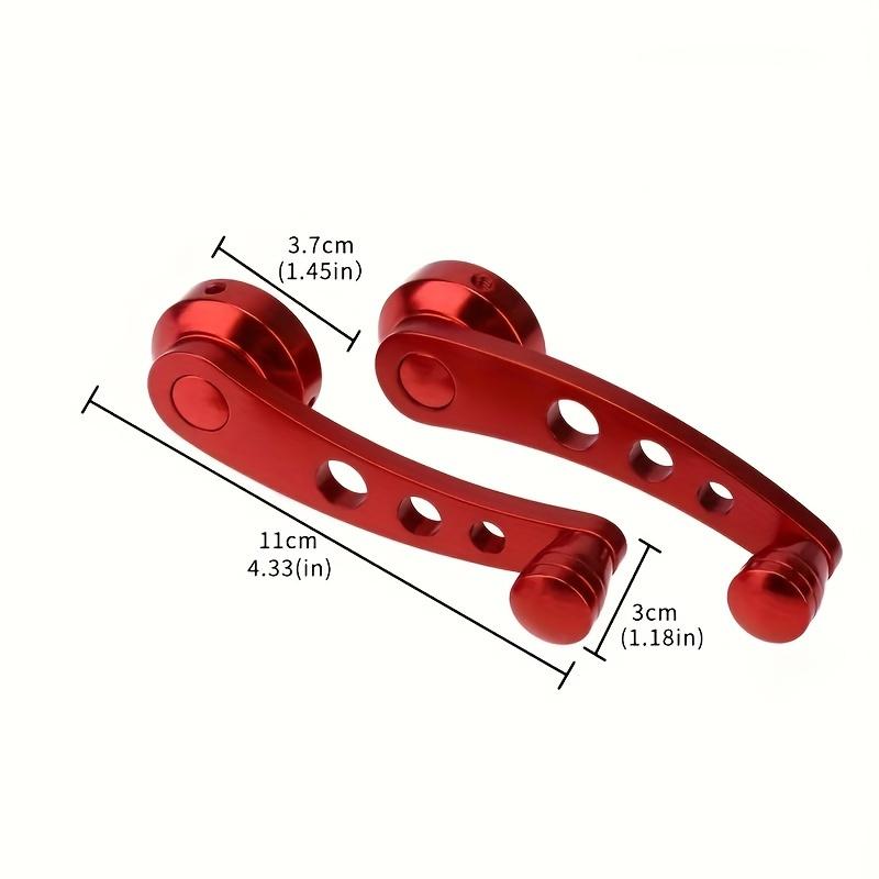 2Pcs/1Set Universal Car Window Handle Winder Riser Replacement Winder Crank Riser Aluminum Alloy Car Window Handles
