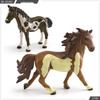 Cross-Border Children's Horse Farm Playset with Pinto Horse, Worker, Fence, Tools, Haystack, and Scene Decoration
