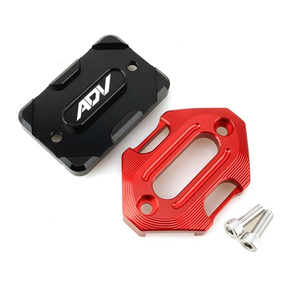 2 Stück Erhöhte Haltbarkeit Motorrad Öltankabdeckung mit Schrauben Bremsflüssigkeitsbehälterdeckel für ADV-Fahrer