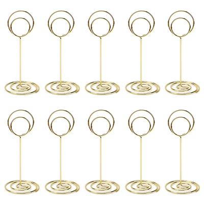 10Pcs Metall Tisch Anzahl Stand Tisch Karteninhaber Foto Display Steht für Hochzeit Party Bankett