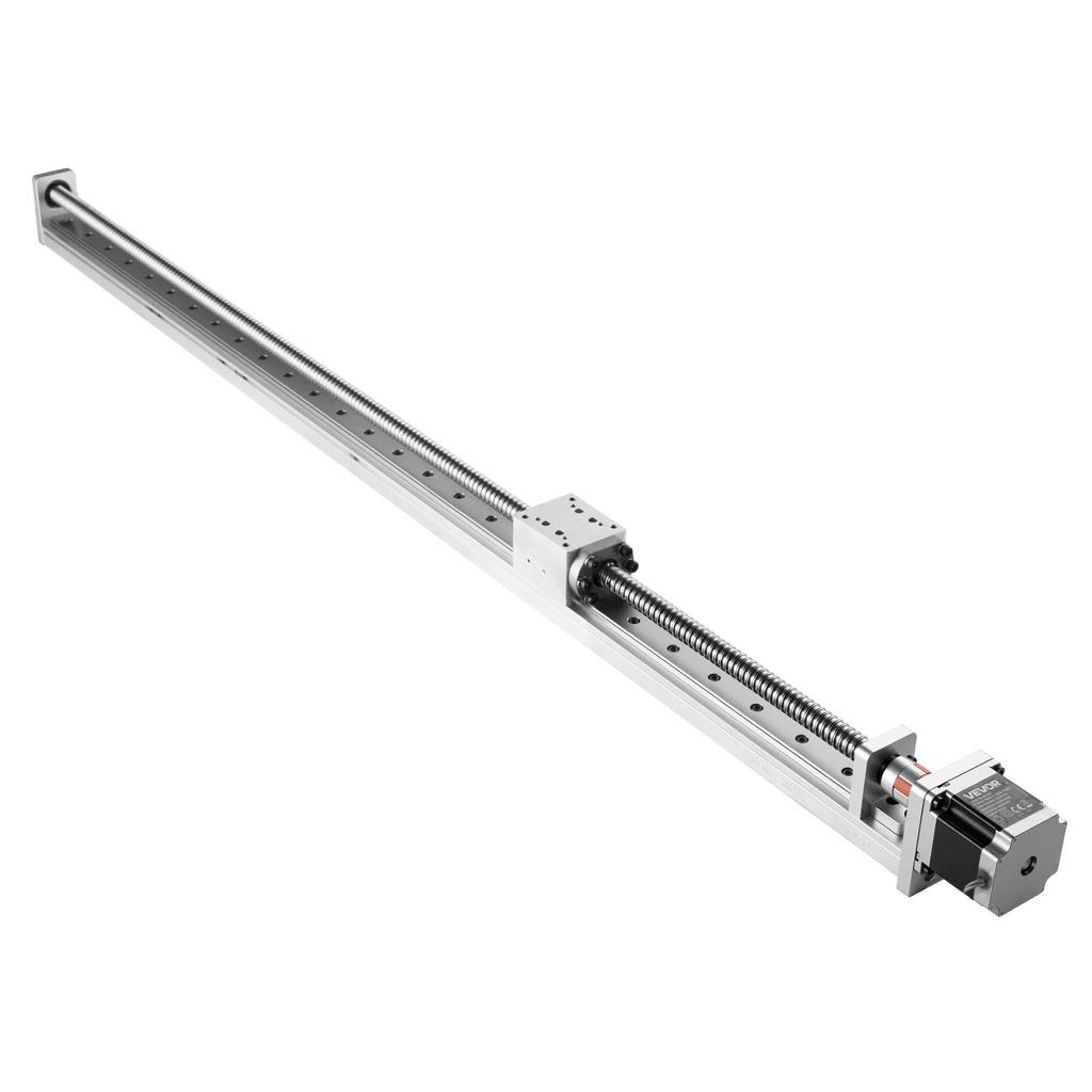 VEVOR Linear Guide, 1000 mm Stroke Work Size, Ball Screw Motion CNC Linear Guide Stage Actuator, Motorized Nema 23 Stepper Motor, High Precision