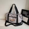 Sport Fitness Tasche neue Mode Retro Lässig Ausgehen Aufbewahrungstasche Einfach Amerikanisch Große Kapazität Umhängetasche Reise