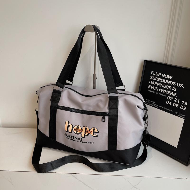 Sport Fitness Tasche neue Mode Retro Lässig Ausgehen Aufbewahrungstasche Einfach Amerikanisch Große Kapazität Umhängetasche Reise