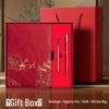 A5 Chinese Style Leather Business Notebook Gift Set