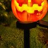 Outdoor Solar Halloween Pumpkin Lights Light, Waterproof Garden LED Decorative Holiday Path Lighting for Lawn Lamp with Stake Pathway Yard Decoration