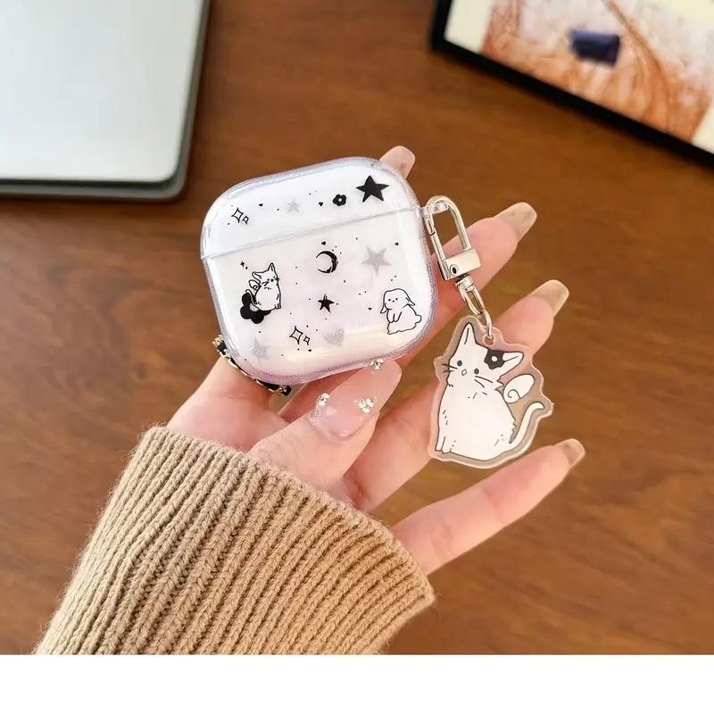 Ins wind transparent stars for airpodspro1 protective case second and third generation new wireless bluetooth AirPods 1