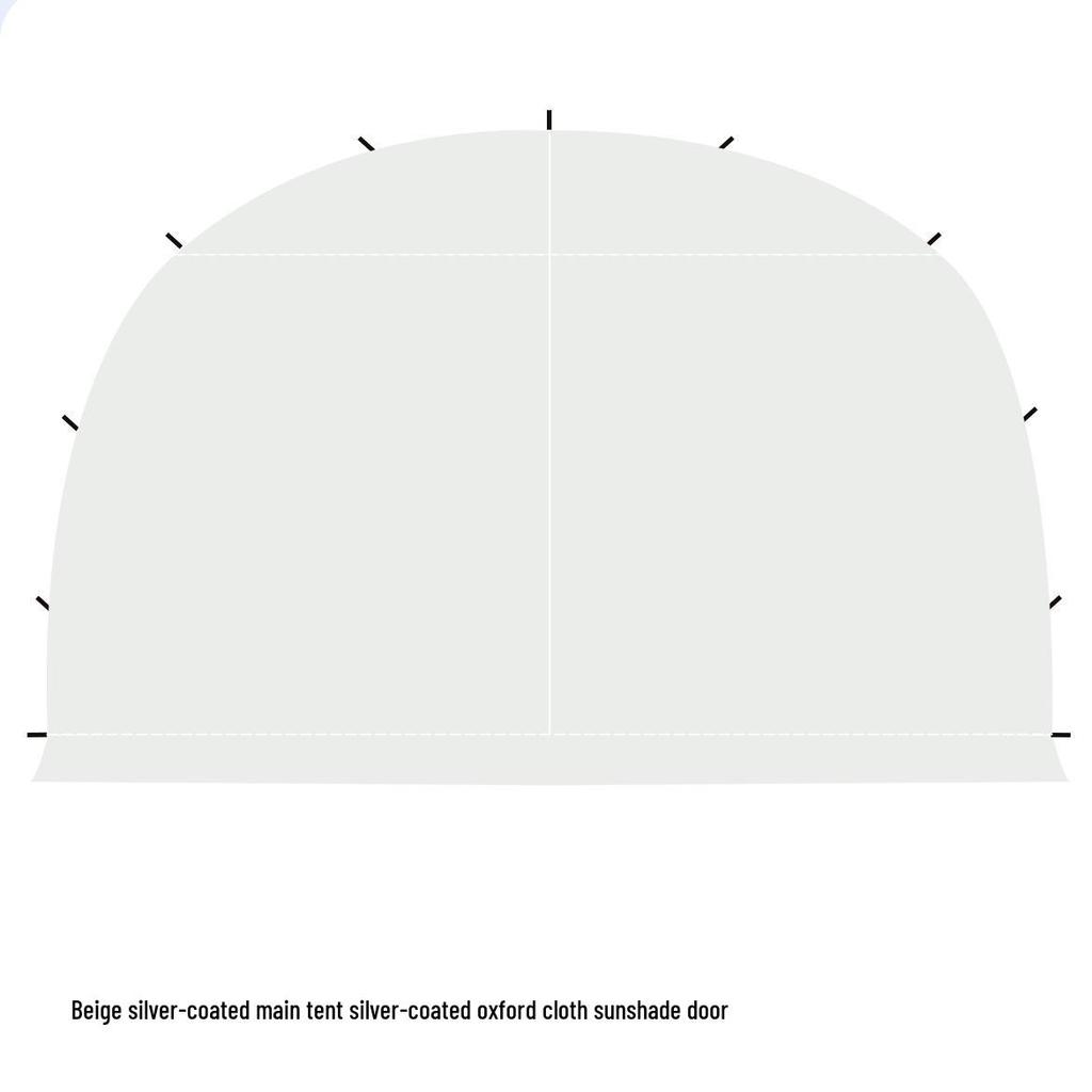 Extra Thick Windproof Dome Canopy Tent - Blackout, Rainproof, Sunshade, and Sun Protection for Outdoor Camping