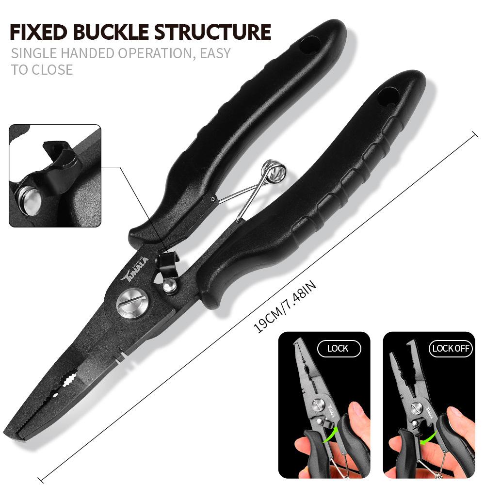 2024 Přenosné multifunkční rybářské kleště 19cm Odstraňovač háčků Nerezová ocel Rybářské náčiní Plovákový ovladač Rybářské potřeby