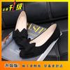 Flat-bottomed Versatile Doudou Shoes 2025 Spring New Bow Internet Celebrity Pointed Head Shallow Mouth Single Shoes Women