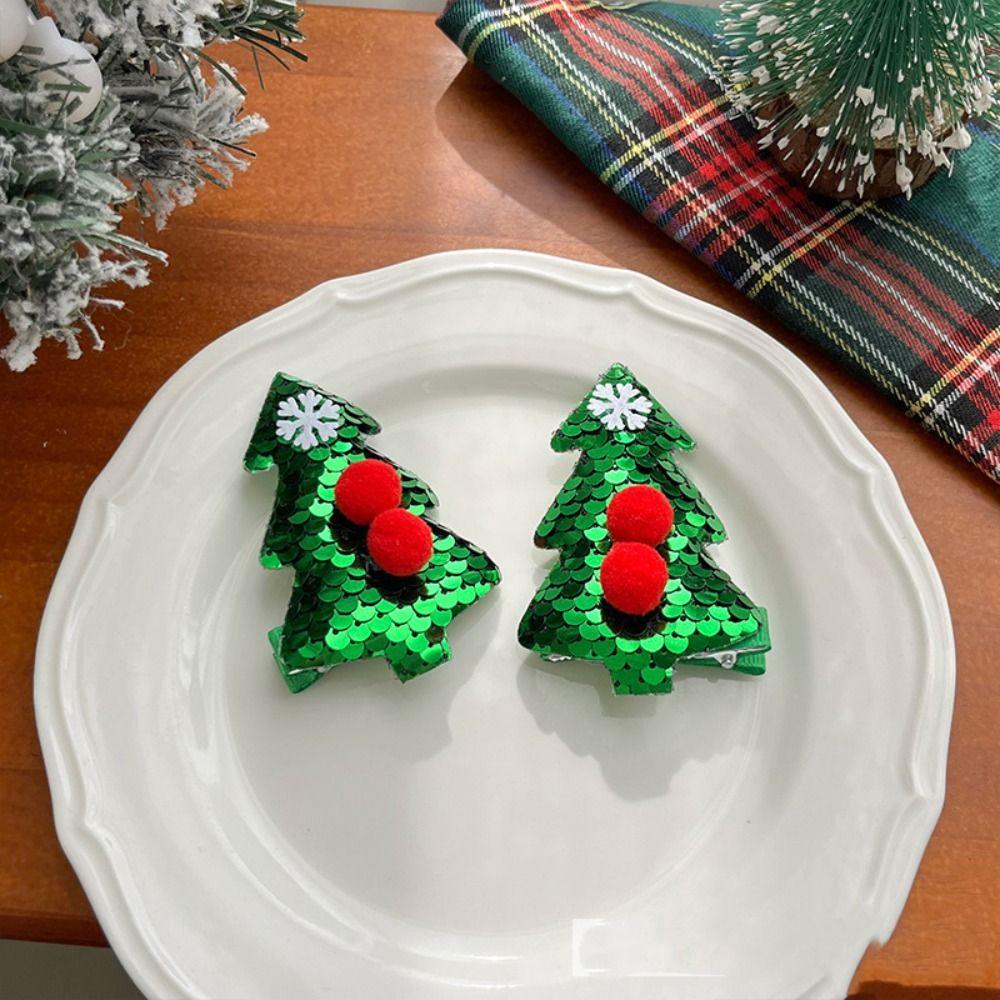Sequin Children Antler Hair Clip Deer Horn Christmas Hairpin Lovely   Girls