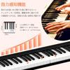TERENCE Electronic Piano 61-Key Folding Portable Rechargeable Beginner Keyboard Piano with Touch Response, Metronome/Recording/Program