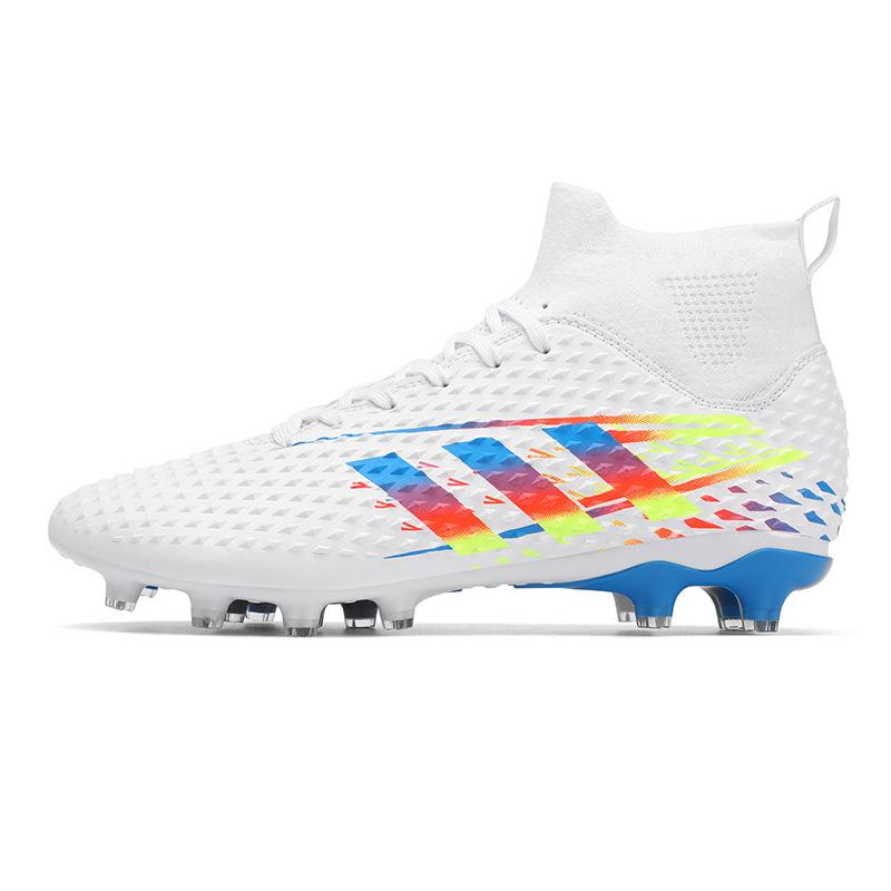 New Large-size Football Shoes Men's High-top Young Students Game Training Artificial Turf Long Broken Nails Football Shoes