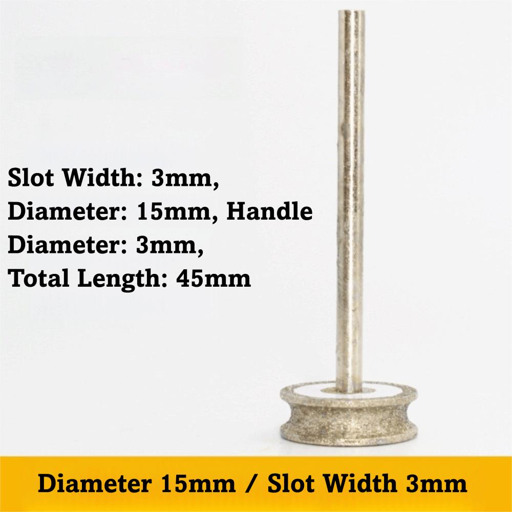 

Вогнутая форма Вращающийся шлифовальный инструмент Диаметр хвостовика 3 мм Полировальный круг Полировка нефрита 3mm