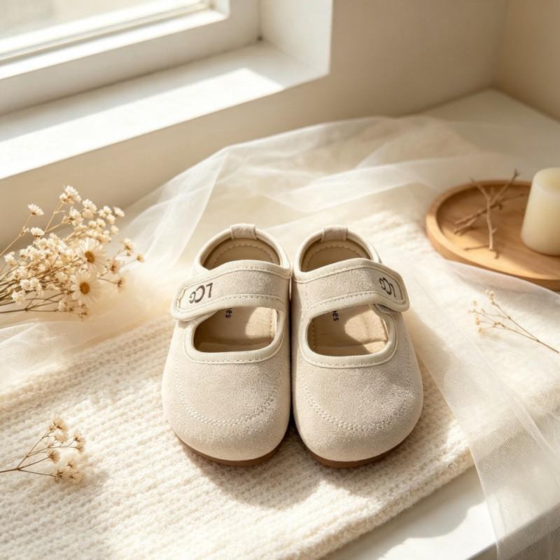 Youth Style Shoes Soft Sole Mary Jane Shoes Toddler Girls Anti-Slip First Walkers Kids Flat