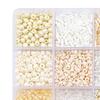 15 Colors Glass Beads Set for Bracelet Making Tube Kit Spacer Handcrafted DIY Craft