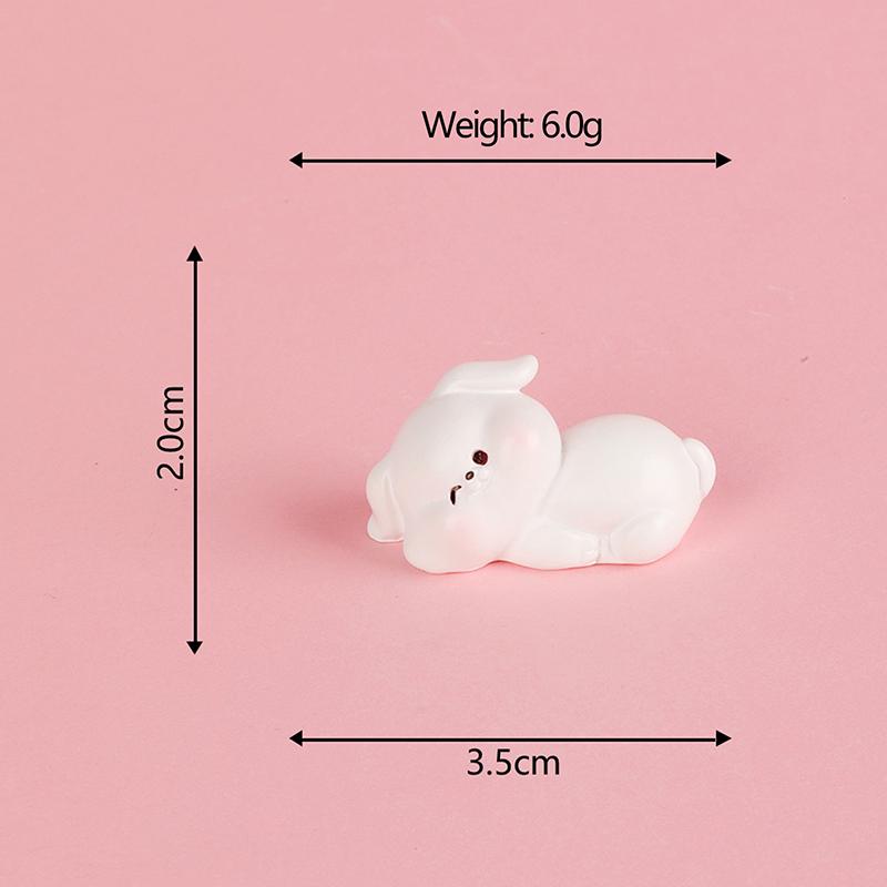 

Мини светящиеся лежачие животные орнамент мультфильм медведь кролик кошка собака утка фигурка микро пейзаж интерьер автомобиля настольный декор