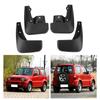 4PCS Car Wheel Mudguards Shockproof Front Rear Wheel Protective Black Car Mudflaps Kit for Suzuki Jimny 1998 To 2018