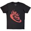 The Cure - Swirl Logo - Schwarzes Carbon T-Shirt