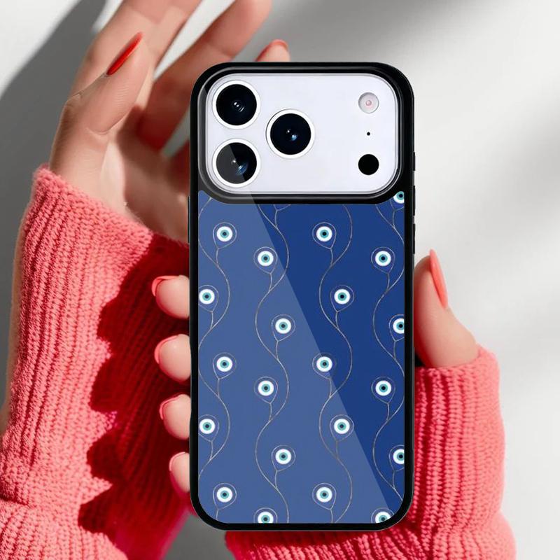 Evil Eye Phone Case for iPhone 17 16 15 14 13 Pro Max Back Cover for 12 11 Pro Coque