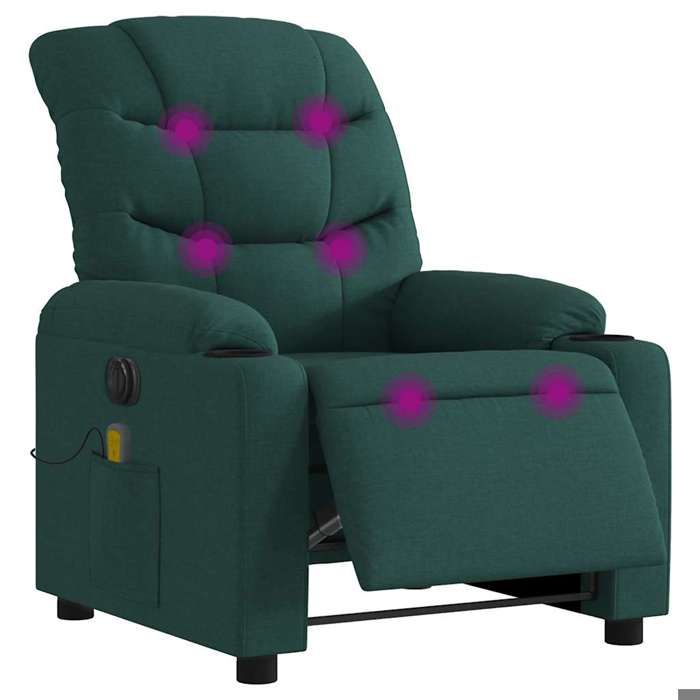 VidaXL Electric Reclining Massage Armchair, Relaxation Chair with Backrest, Seat with Armrests, TV Armchair of 3206642