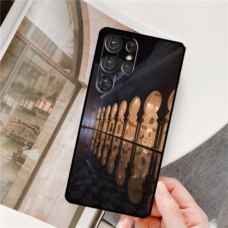 Arabic Muslim mosque building Phone Case For Samsung Galaxy S24 Ultra S9 S10 S20 S22 S21 Plus S23 FE S25 Ultra Full Cover