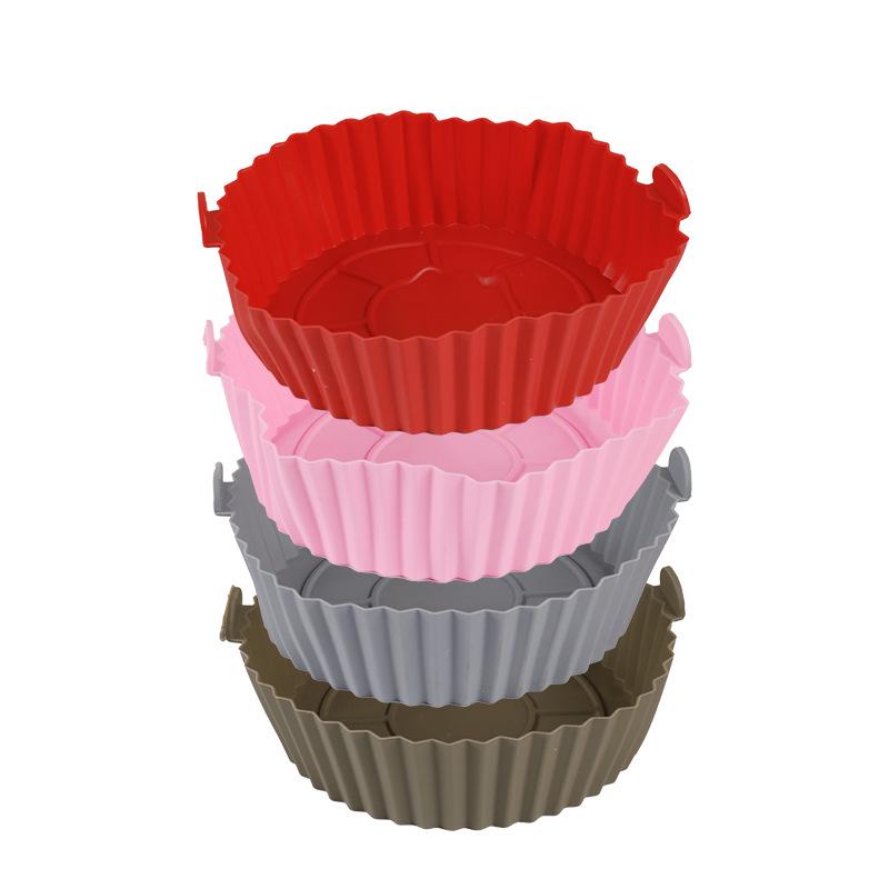 Silicone Baking Pan - High Heat Resistant, Easy to Clean, Round Mold for Air Fryers