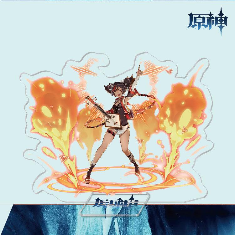 Game Anime Model Open World Impact Acrylic Cosplay Character Stand Painted Desk Decor Ornament Gift 15cm