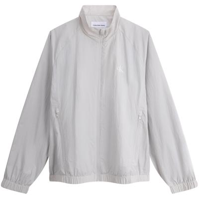 Jachetă Bărbați Culoare Solidă Casual Simplă Brodată Guler Înalt Mânecă Lungă Jachetă Bărbați Gri-Galaxie J325905-PC8