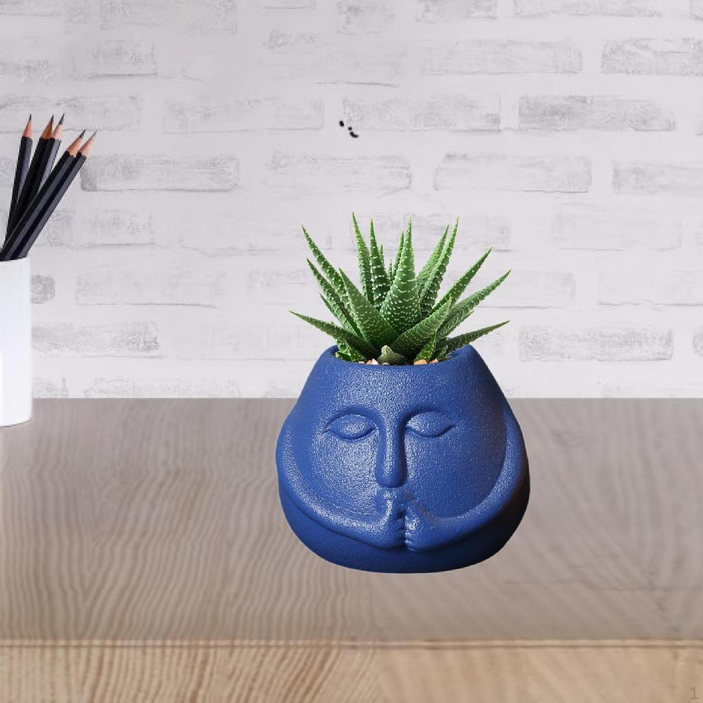 Cartoon Planter for Small Plants, Unique Flowerpot Garden Decor