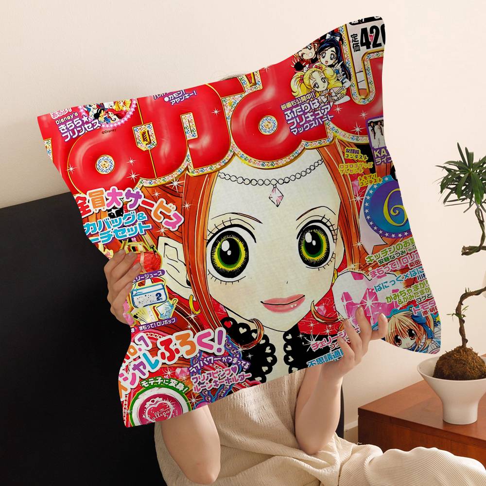 

Anime Sugar Sugar Rune Pillow Cover For Bedroom Room And Living Room Sofa Decorative Cushion Cover 30x30 cm