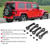 10pcs Carbon Fiber Style Exterior Door Handle Cover Trim Fits for Jeep Wrangler JK 0717