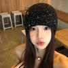 Zhao Ruth sequined knitted stack hat children's new bow Spice Girl headgear tide