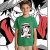 One Piece Luffy Anime Print Cotton T Shirt for Boys and Girls Kids Summer Casual Short Sleeve Soft Breathable Top