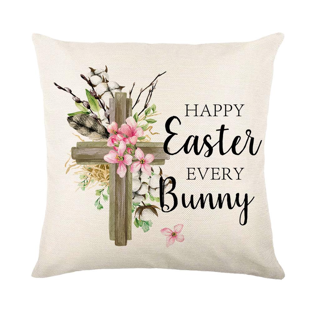 Easter Pillowcase Holiday Decoration Pillowcase Sofa Cushion Pillowcase
