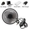 USB Car Fan Suction Cup Car for Seat Back Single for Head Car Fan 5V Universal Large Wind Three Speed Control USB Car Fa