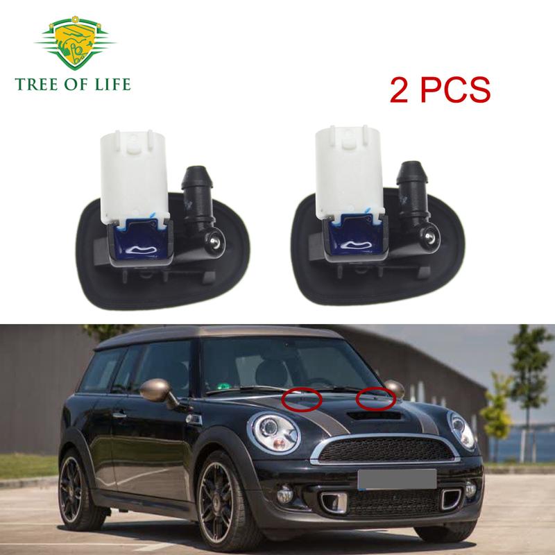 Car Left Right Windscreen Washer Nozzle Heated 61667410761 For Mini Clubman F54 2014-2024 Windshield Washer Nozzle 7410761