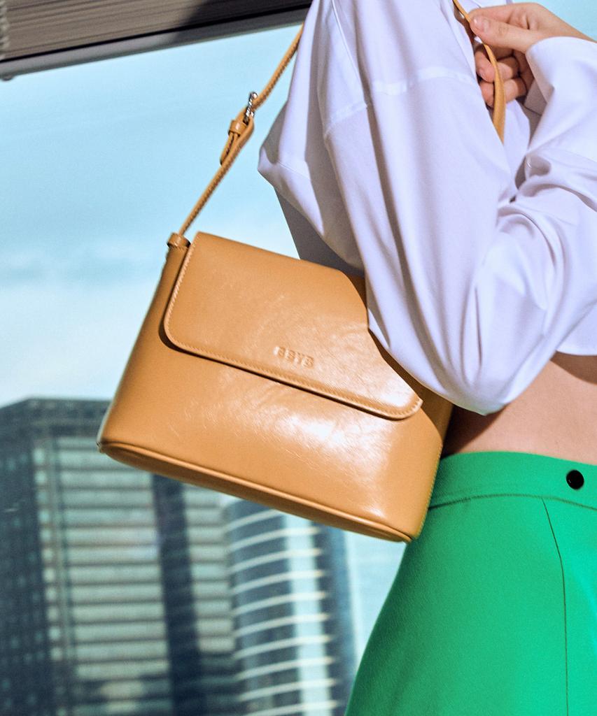 Bbyb Ciel Tote · Shoulder Bag (Crinkled Mustard)