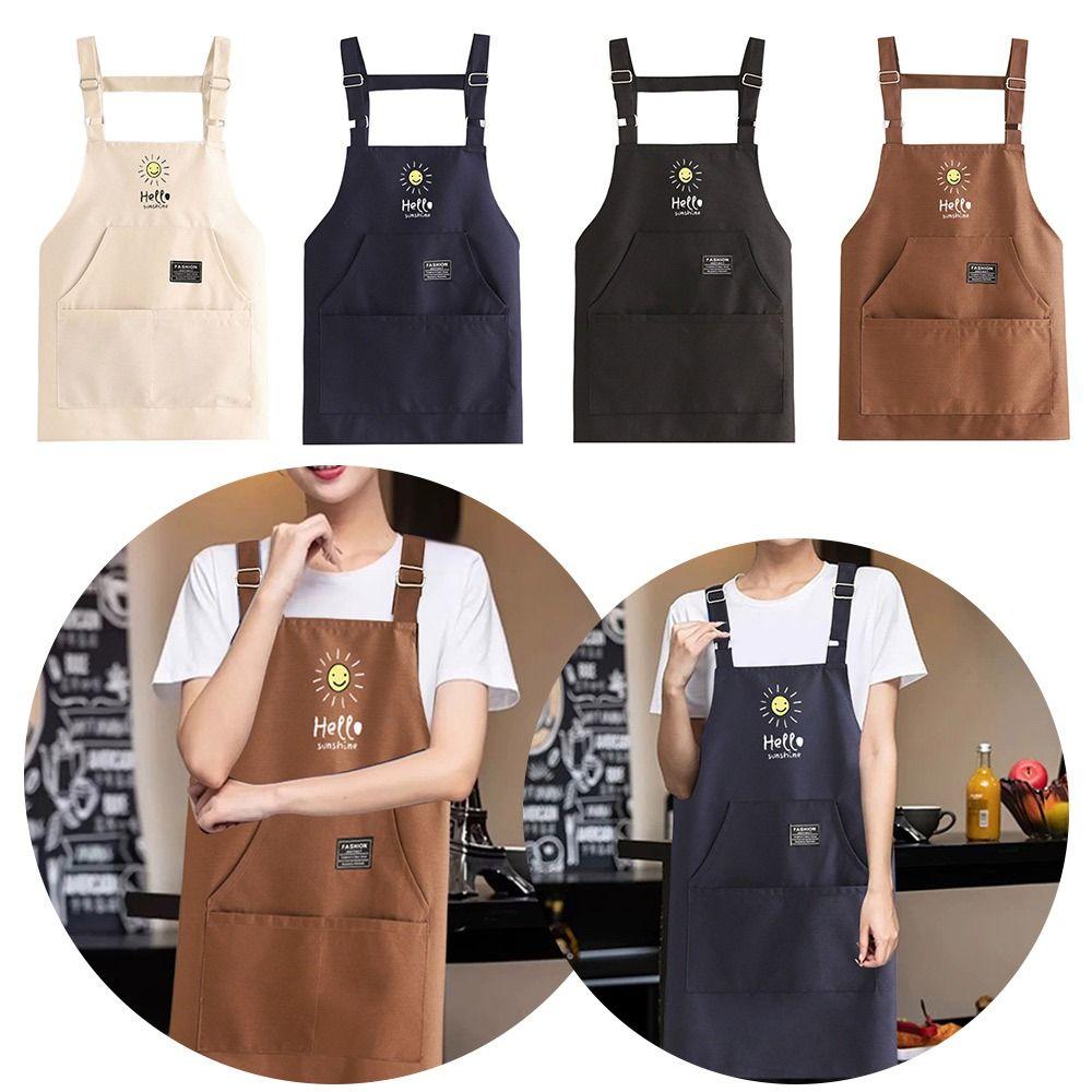 Tablier de chef sans manches en toile, bavoirs de cuisine et de pâtisserie polyvalents pour cuisiniers et serveurs