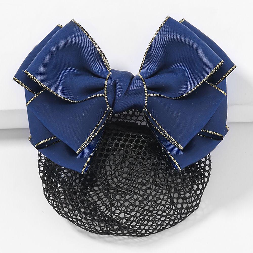 Headwear Hair Clip Hotel Female Bow Spring Clip Ponytail Clip Hairgrips Cover Net Korean Bun Snood