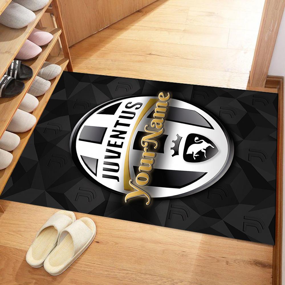 Juventus Personalized Name Area Rug Suitable for Entryway Playrooms Living Rooms Bedrooms Antislip Carpet Anime Office Decor Best for Christmas